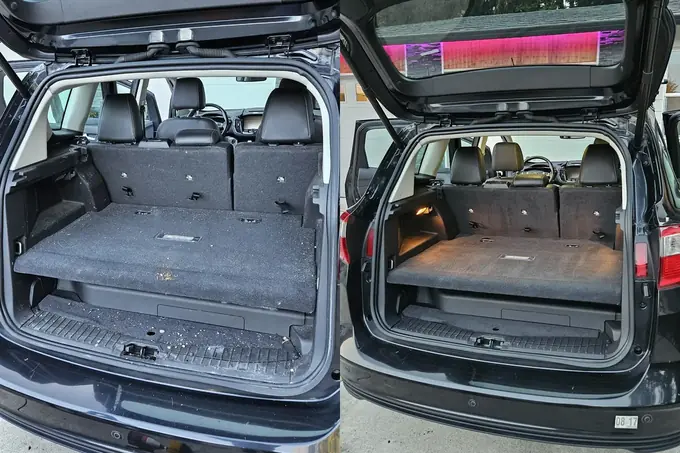 2015 Ford C-Max trunk before and after detailing in Brush Prairie WA
