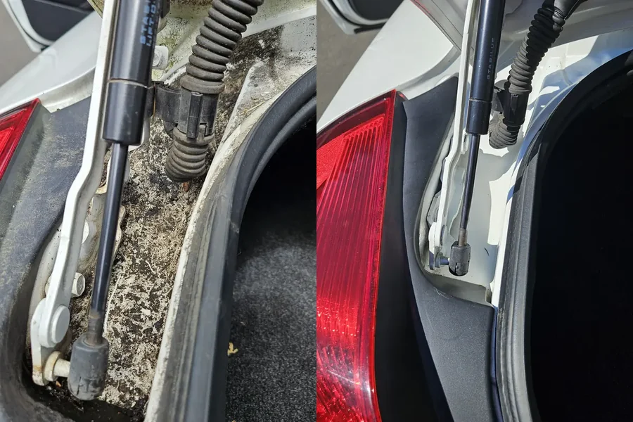 2008 Nissan Altima Coupe before and after detailing