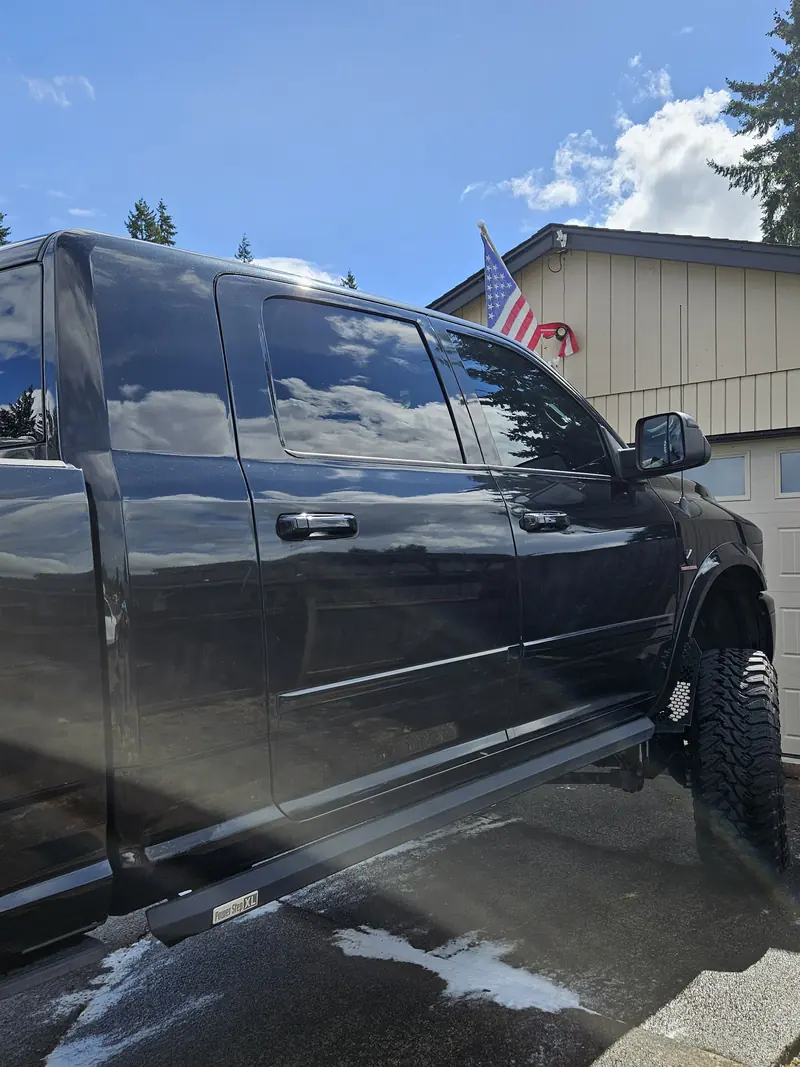 Side profile, finished on a RAM 1500 4x4